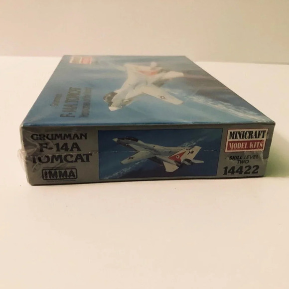Vtg 1997 USA Grumman F 14 A Tomcat 1/144 Airplane Model Kit Minicraft - Picture 8 of 11